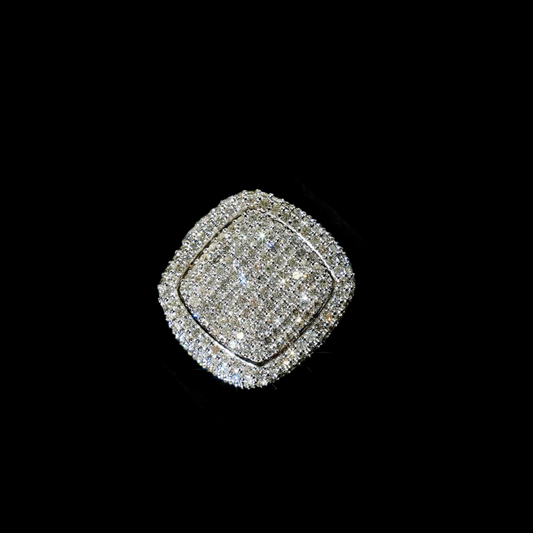10KT WHITE GOLD CHAMPION RING WITH DIAMOND