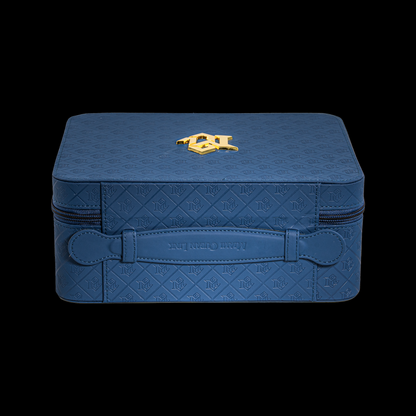 Miami Cuban Link Voyage Travel Jewelry Case - Blue