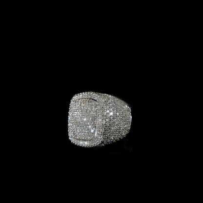 10KT WHITE GOLD CHAMPION RING WITH DIAMOND